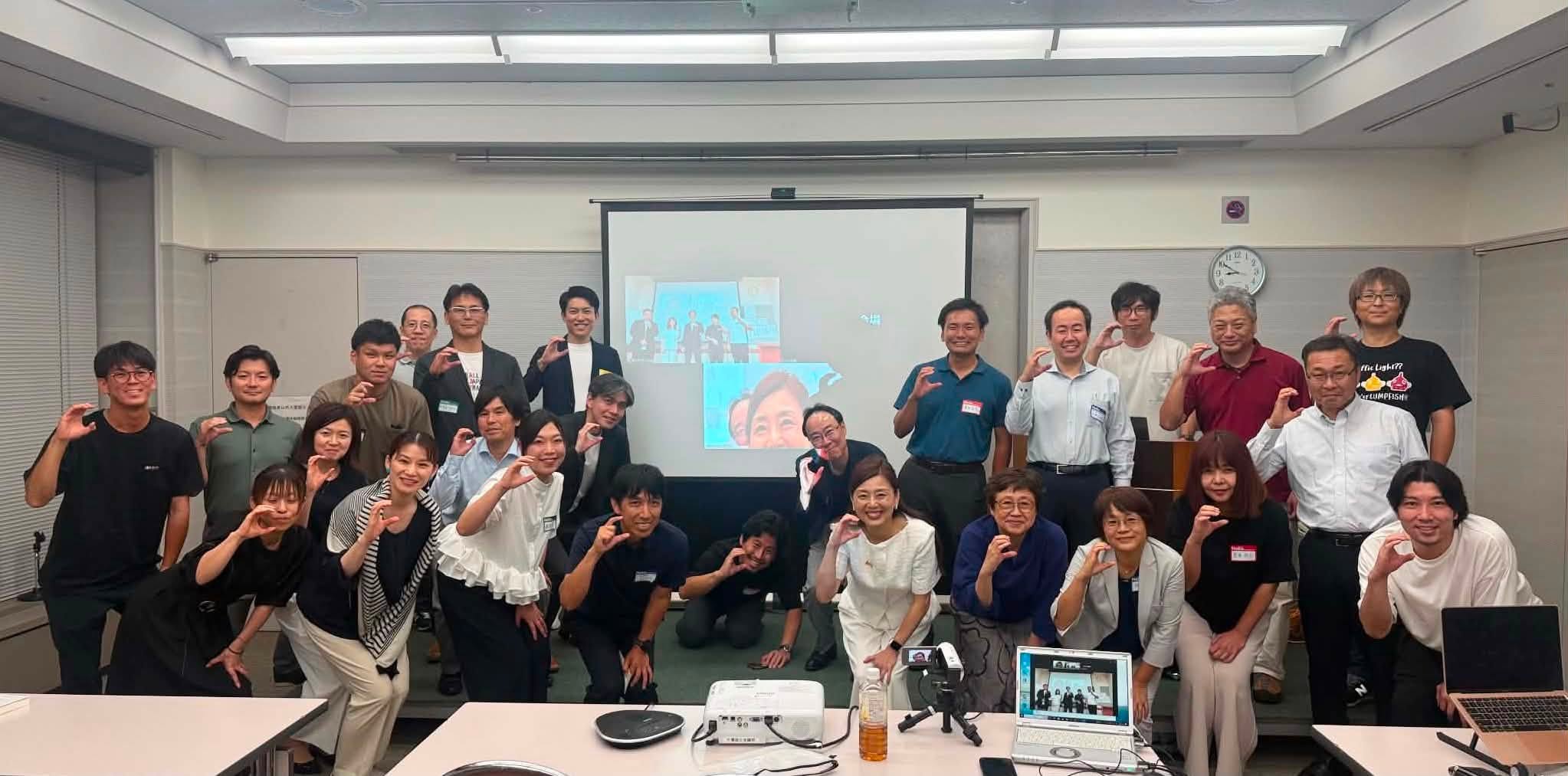 JPSA千葉支部の定例会に集まった参加者と講師